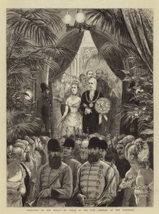 Přijetí prince z Walesu ve městě, příjezd do Guildhall
